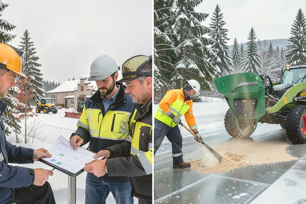 Skid Steer Snow Removal in Newcastle, King County, WA - Plan clearing routes and pile locations
