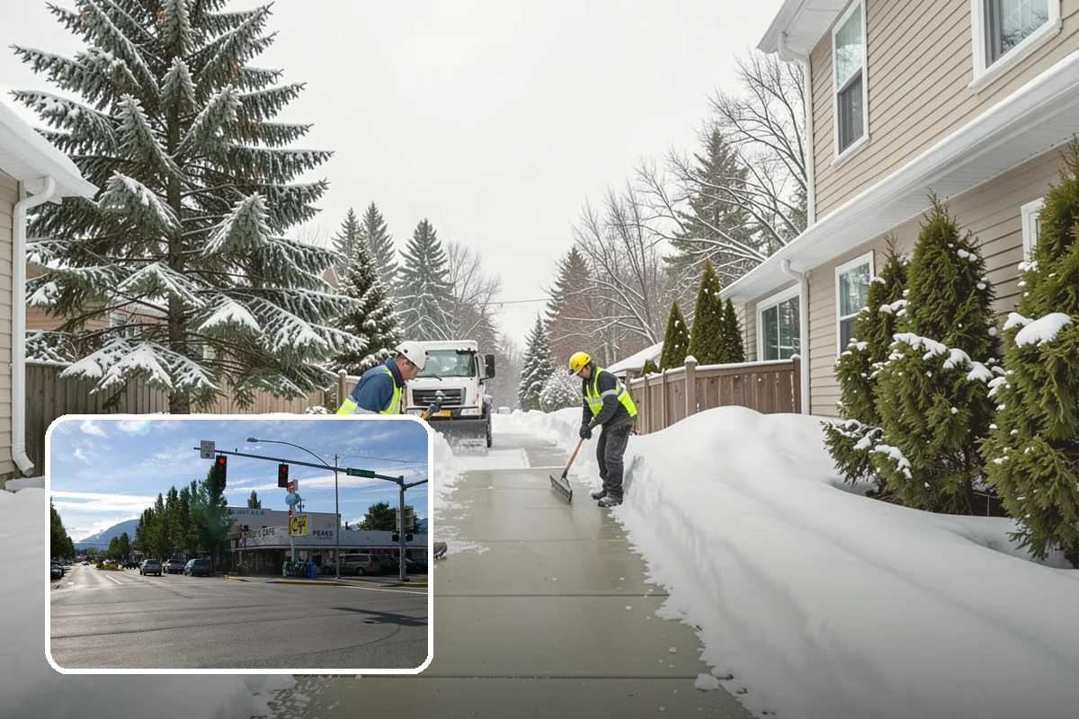 Skid Steer Snow Removal in North Bend, King County, WA - High-capacity clearing of commercial lots