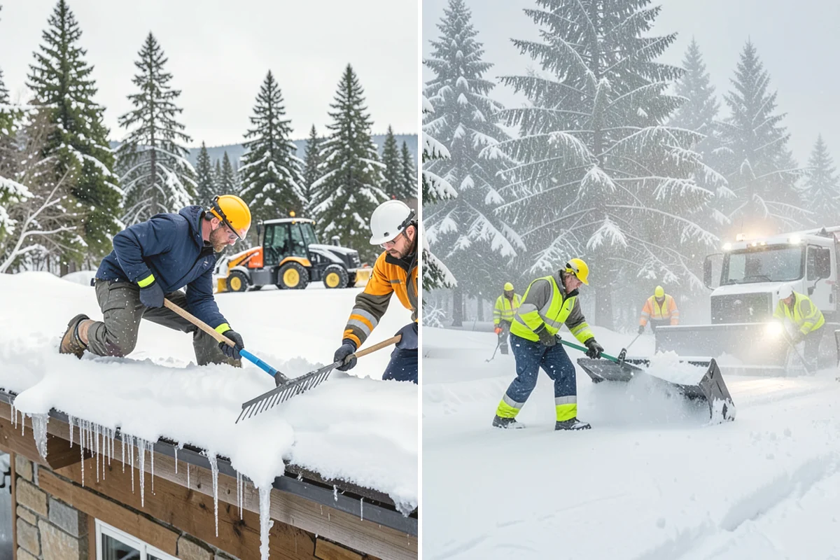 Skid Steer Snow Removal in North Bend, King County, WA - Plan clearing routes and pile locations
