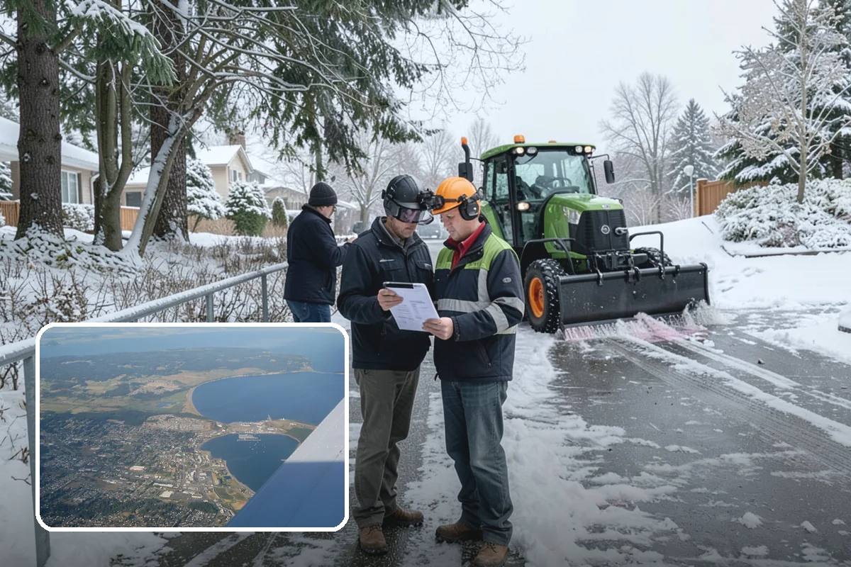 Skid Steer Snow Removal in Oak Harbor, Island County, WA - High-capacity clearing of commercial lots
