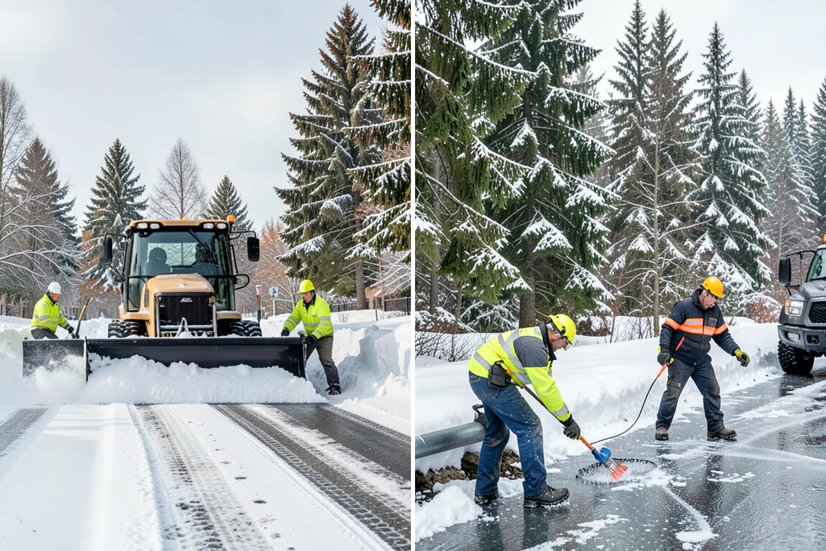 Skid Steer Snow Removal in Pacific, King County, WA - Plan clearing routes and pile locations