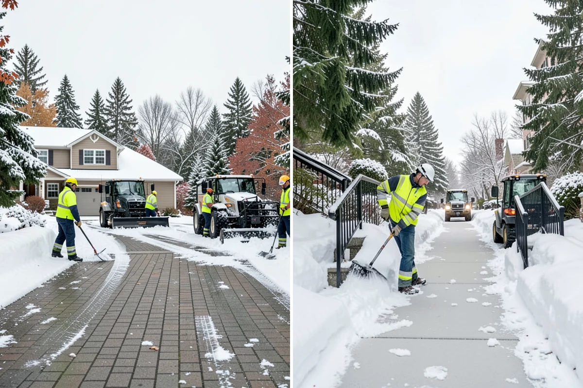 Skid Steer Snow Removal in SeaTac, King County, WA - Plan clearing routes and pile locations