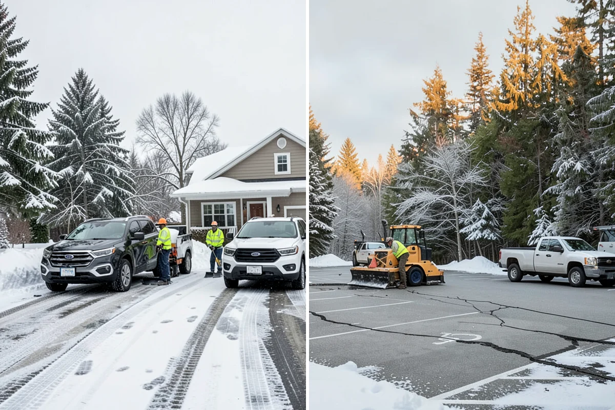 Skid Steer Snow Removal in Seattle, King County, WA - Plan clearing routes and pile locations