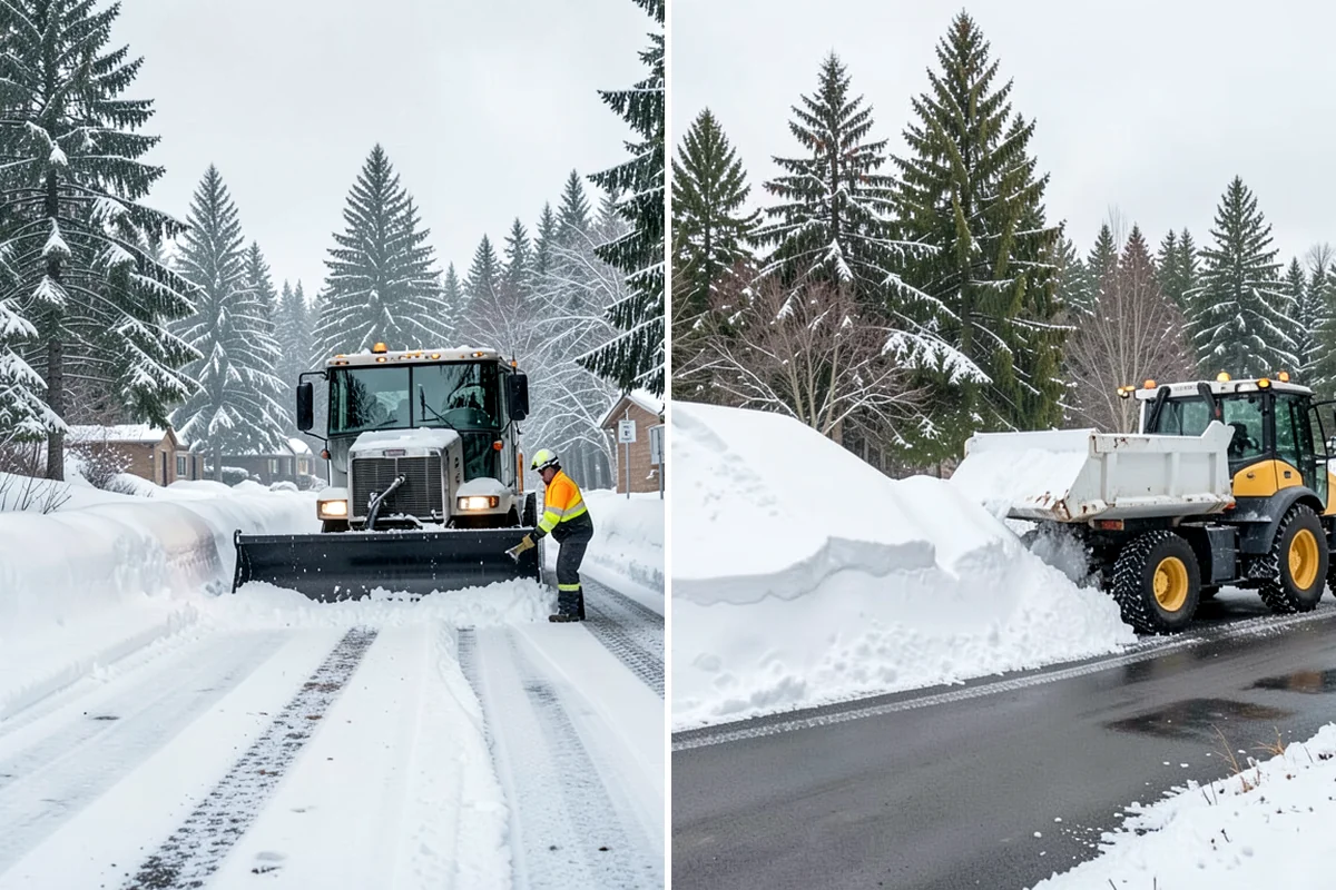 Skid Steer Snow Removal in Sedro-Woolley, Skagit County, WA - Plan clearing routes and pile locations