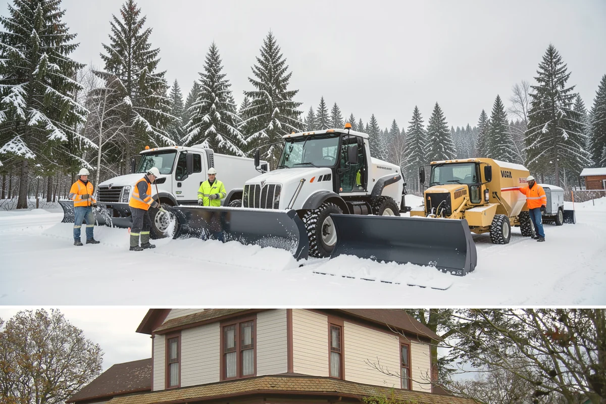 Skid Steer Snow Removal in Sumner, Pierce County, WA - Skid steer service is heaviest during commercial snow events from December to February.