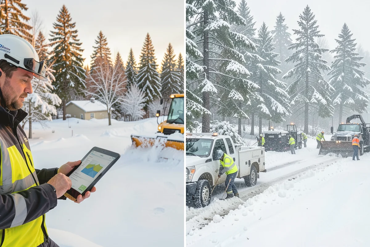 Skid Steer Snow Removal in Tacoma, Pierce County, WA - Plan clearing routes and pile locations