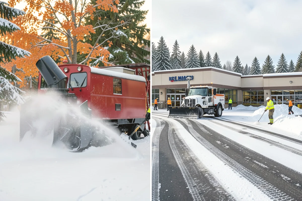 Skid Steer Snow Removal in Tukwila, King County, WA - Plan clearing routes and pile locations