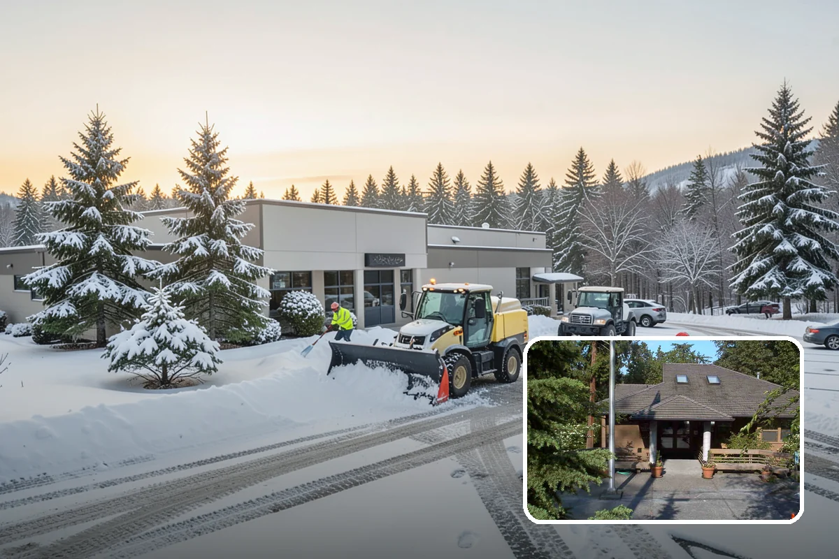 Skid Steer Snow Removal in Yarrow Point, King County, WA - High-capacity clearing of commercial lots