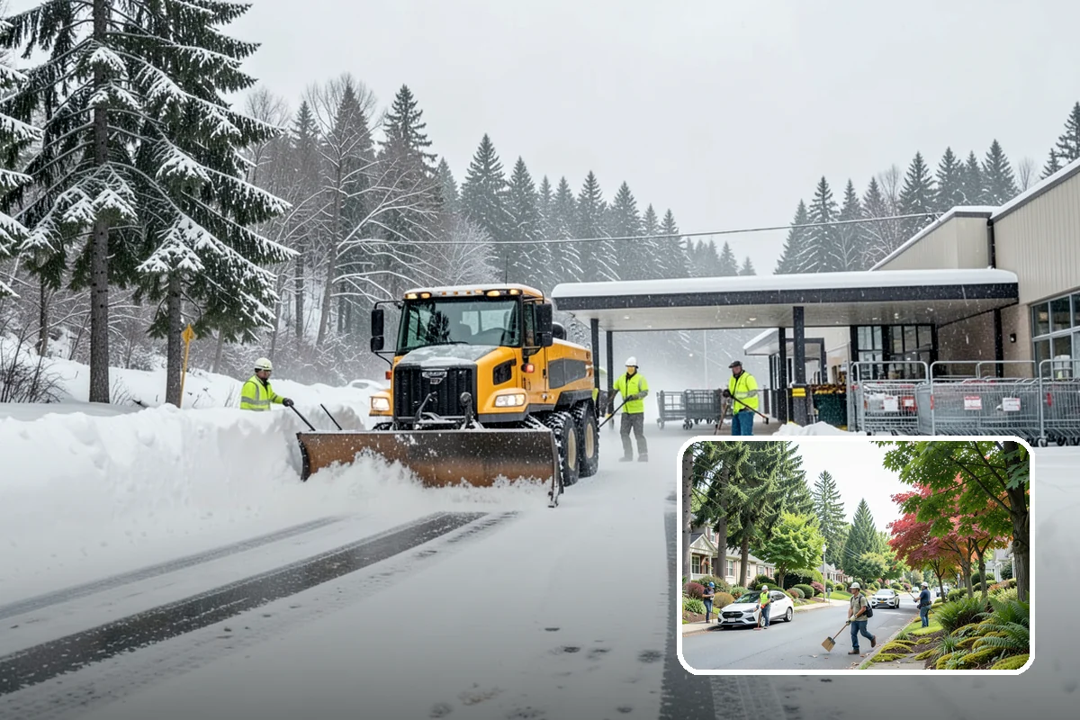 Skylight Snow Removal in Beaux Arts Village, King County, WA - Protects fragile skylight glazing from cracking