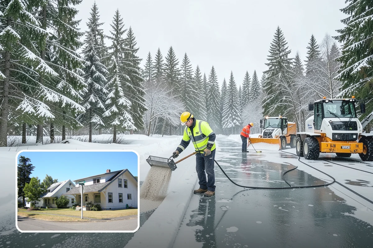 Skylight Snow Removal in DuPont, Pierce County, WA - Protects fragile skylight glazing from cracking
