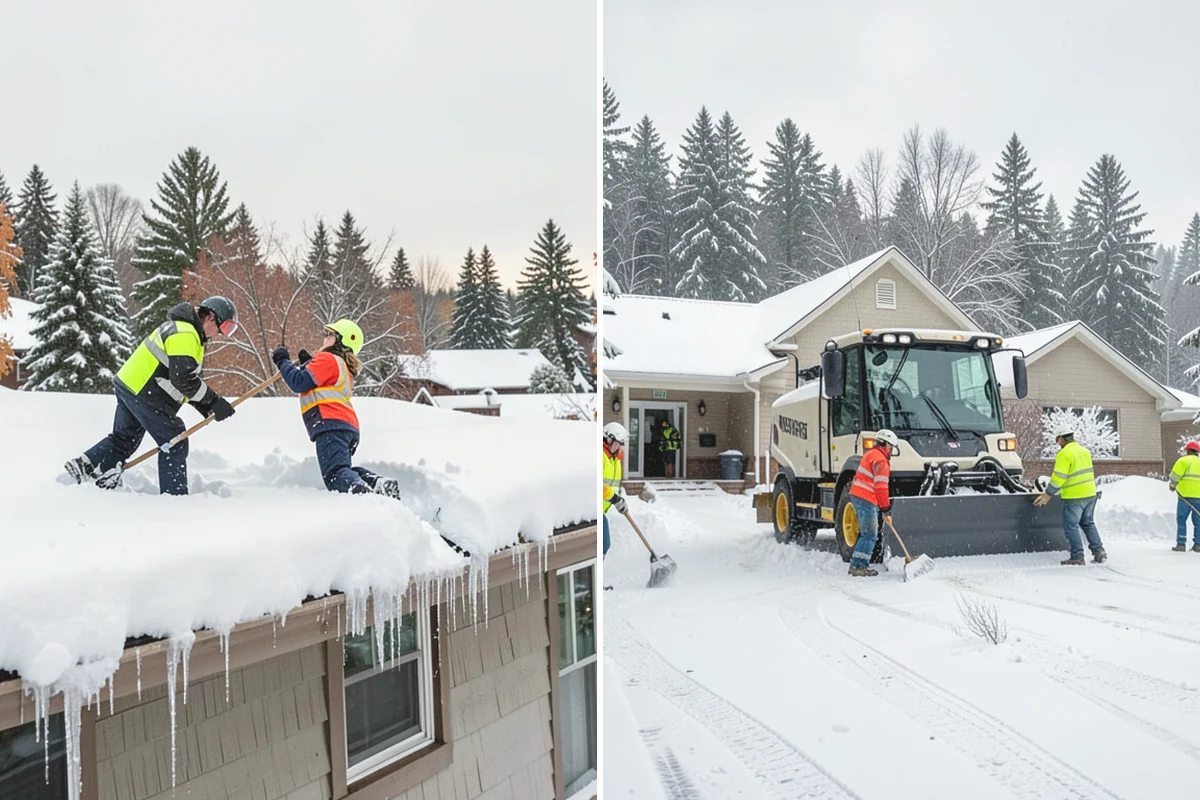 Skylight Snow Removal in Duvall, King County, WA - Locate each skylight under the snow