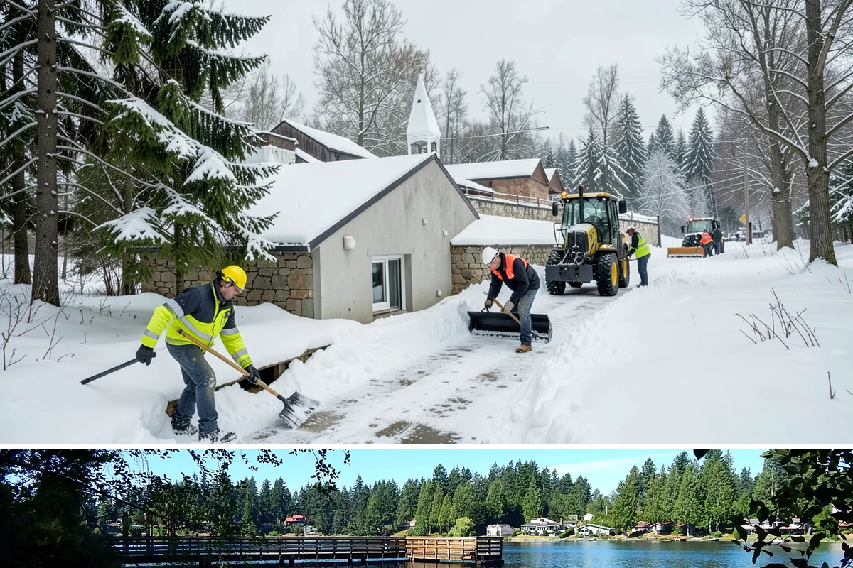 Skylight Snow Removal in Federal Way, King County, WA - Skylight snow removal is important during heavy accumulations and rain-on-snow events that pile saturated weight over the glazing.