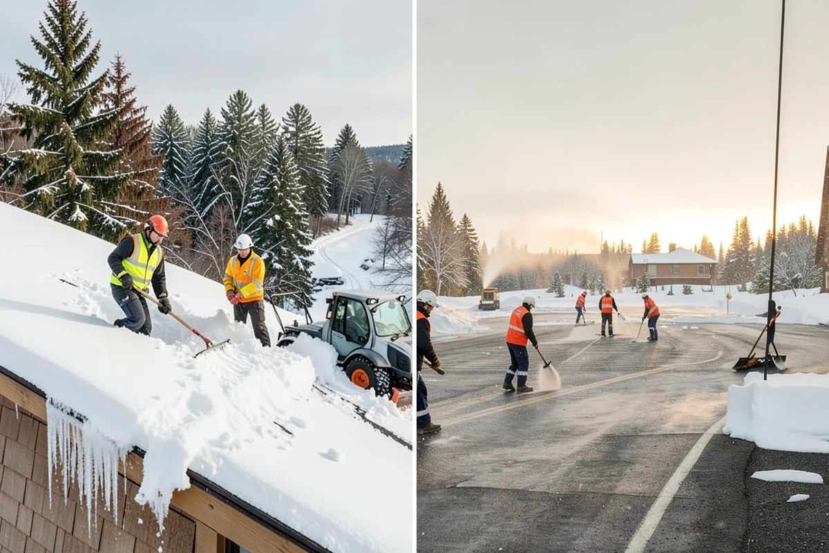 Skylight Snow Removal in Kenmore, King County, WA - Locate each skylight under the snow