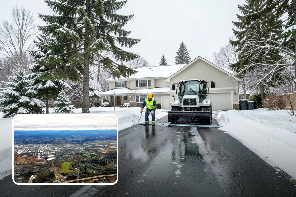 Skylight Snow Removal in Kent, King County, WA - Protects fragile skylight glazing from cracking