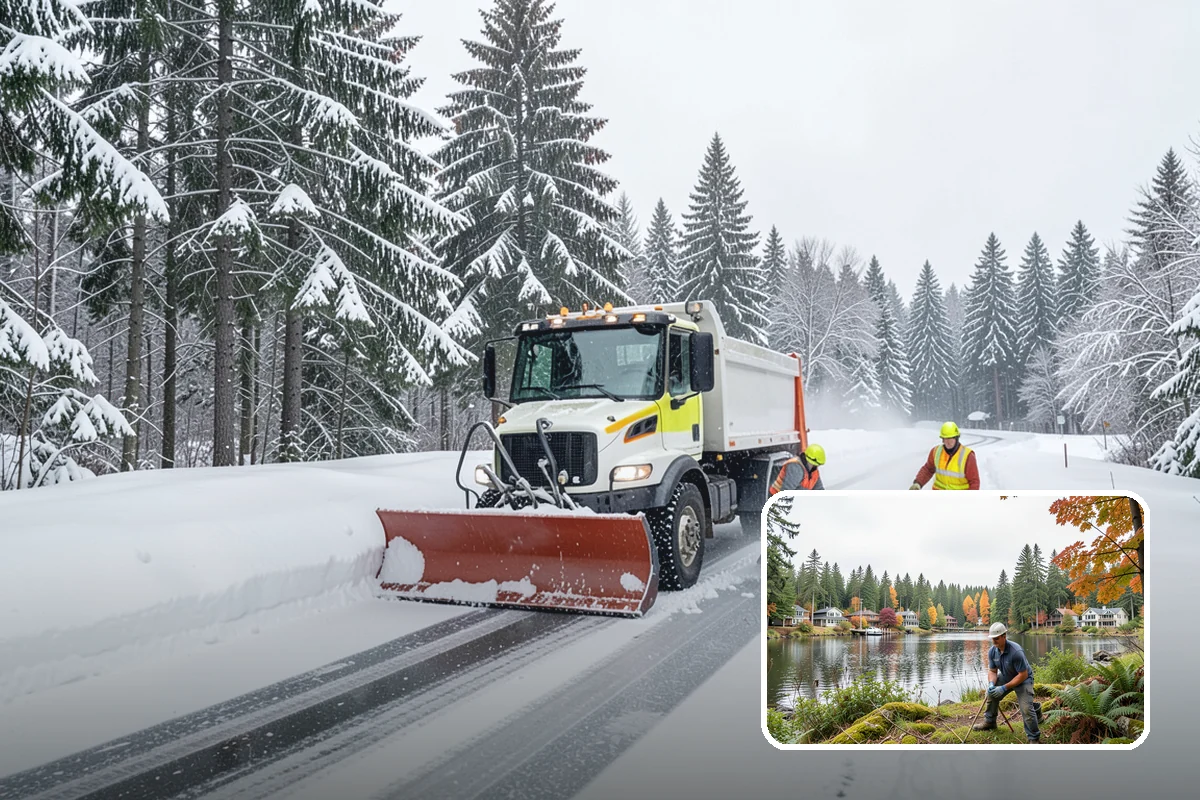Skylight Snow Removal in La Conner, Skagit County, WA - Protects fragile skylight glazing from cracking