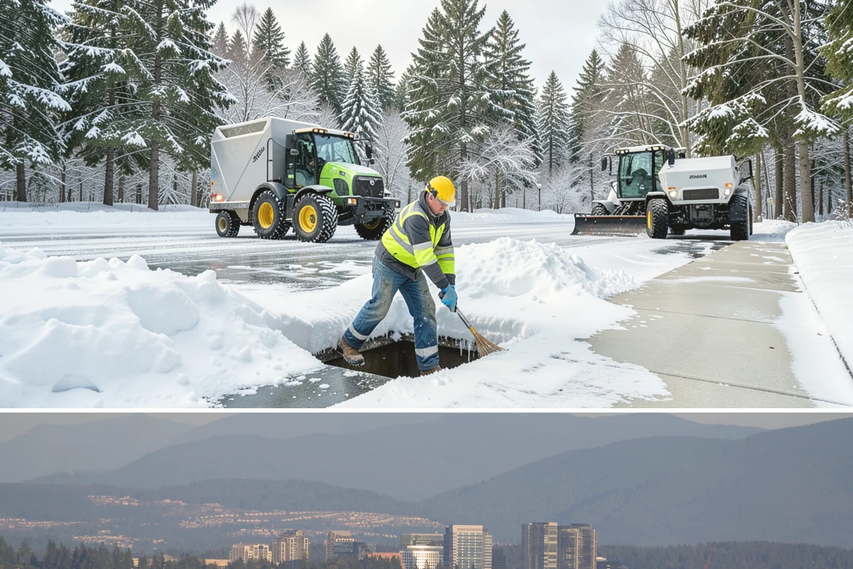 Skylight Snow Removal in Medina, King County, WA - Skylight snow removal is important during heavy accumulations and rain-on-snow events that pile saturated weight over the glazing.