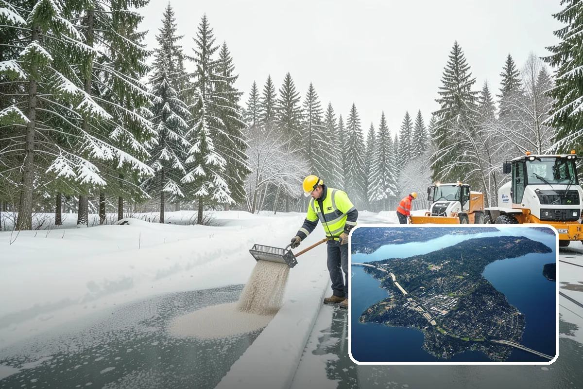 Skylight Snow Removal in Mercer Island, King County, WA - Protects fragile skylight glazing from cracking
