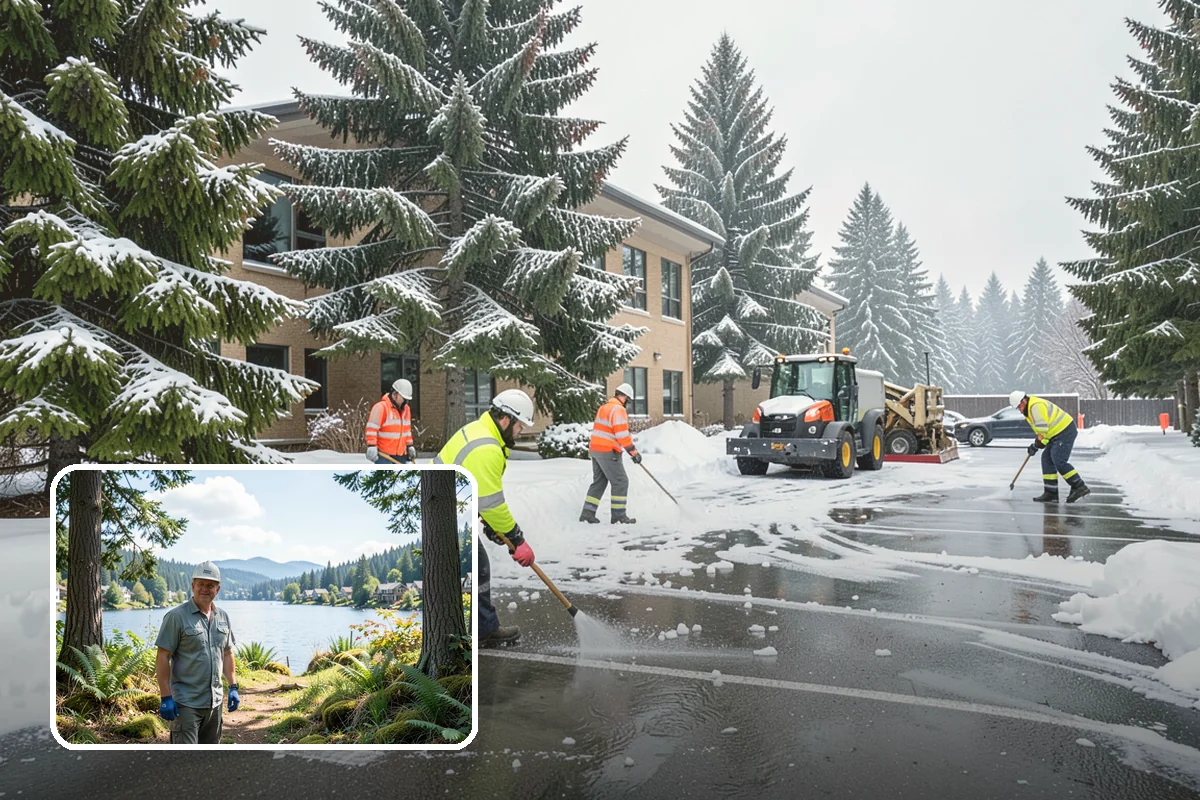 Skylight Snow Removal in Milton, King County, WA - Protects fragile skylight glazing from cracking