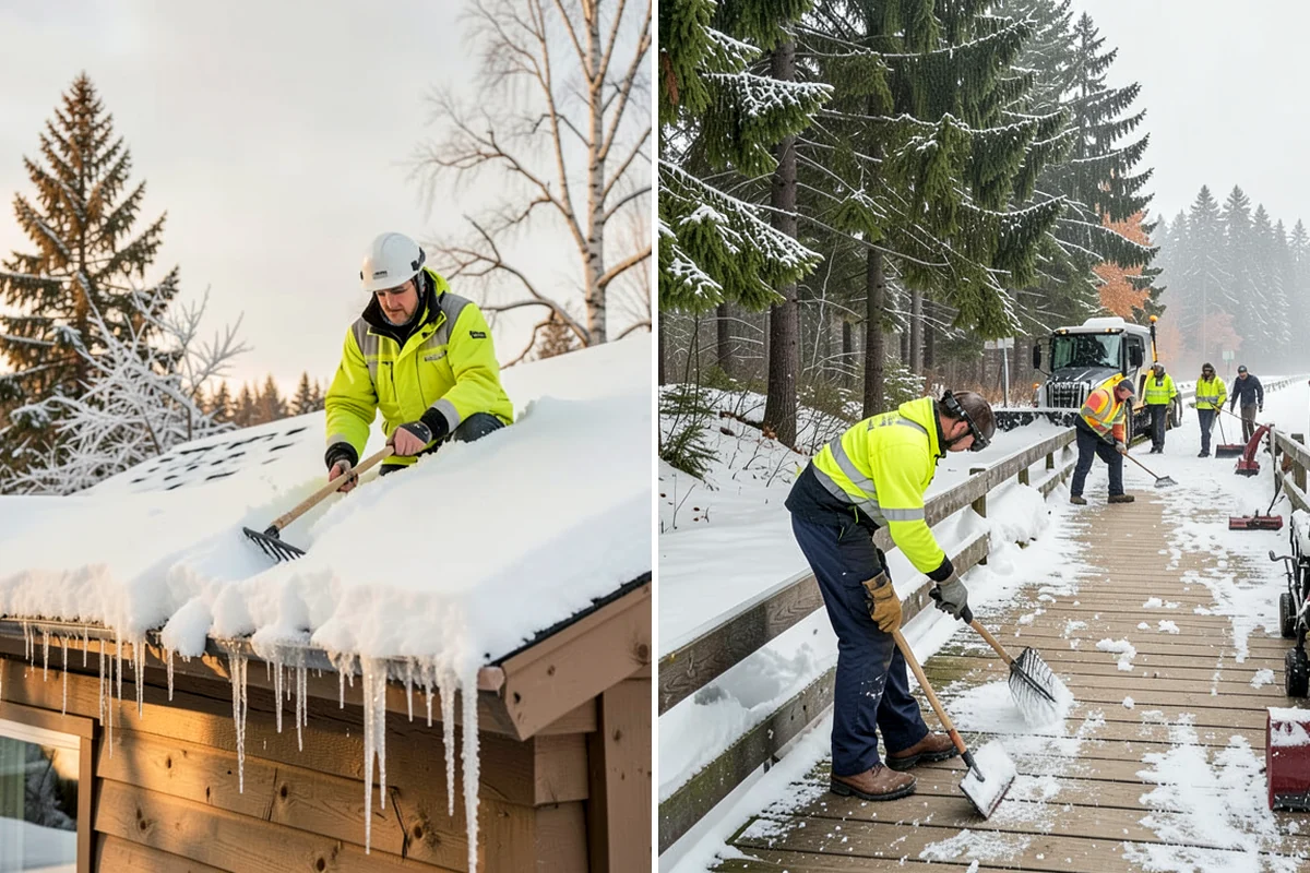 Skylight Snow Removal in Normandy Park, King County, WA - Locate each skylight under the snow