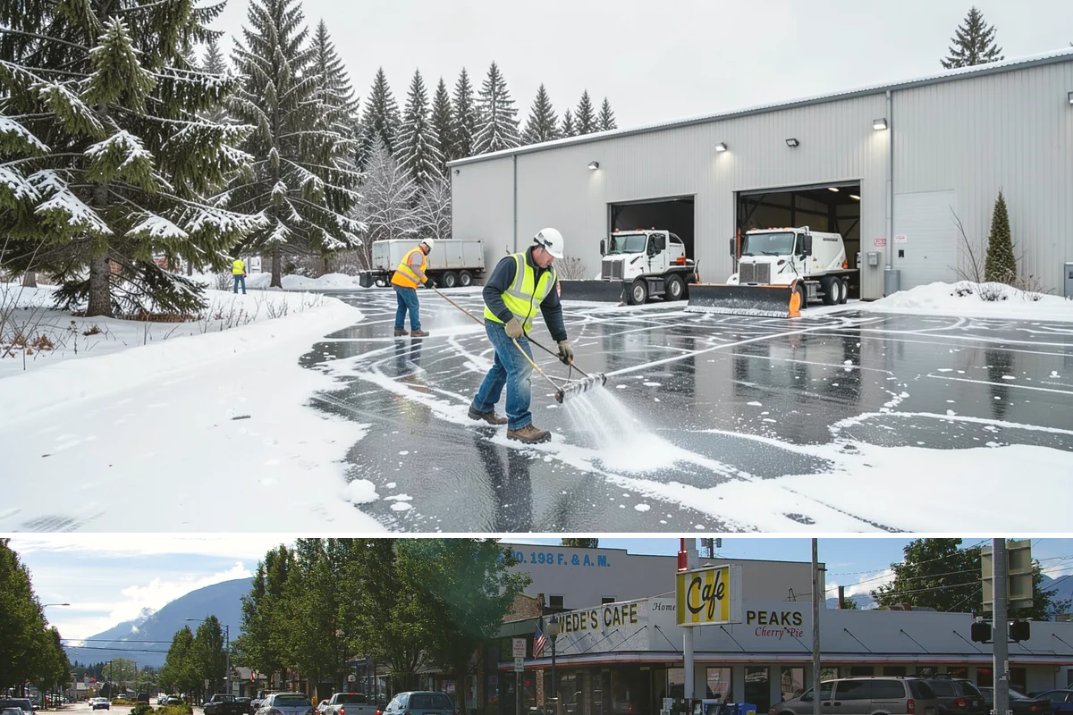 Skylight Snow Removal in North Bend, King County, WA - Skylight snow removal is important during heavy accumulations and rain-on-snow events that pile saturated weight over the glazing.