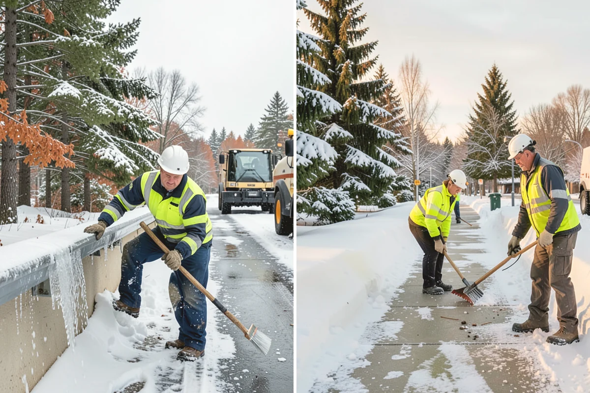 Skylight Snow Removal in Ruston, Pierce County, WA - Locate each skylight under the snow