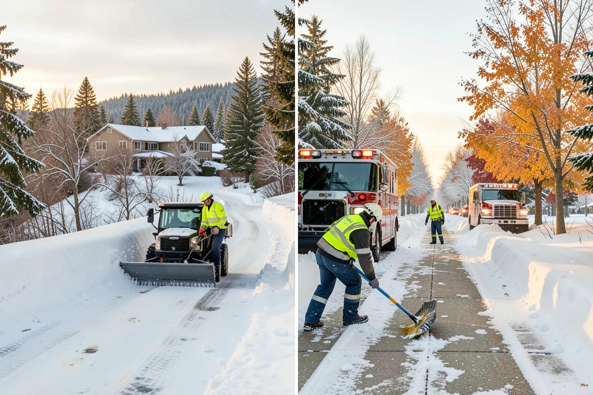 Skylight Snow Removal in Shoreline, King County, WA - Locate each skylight under the snow