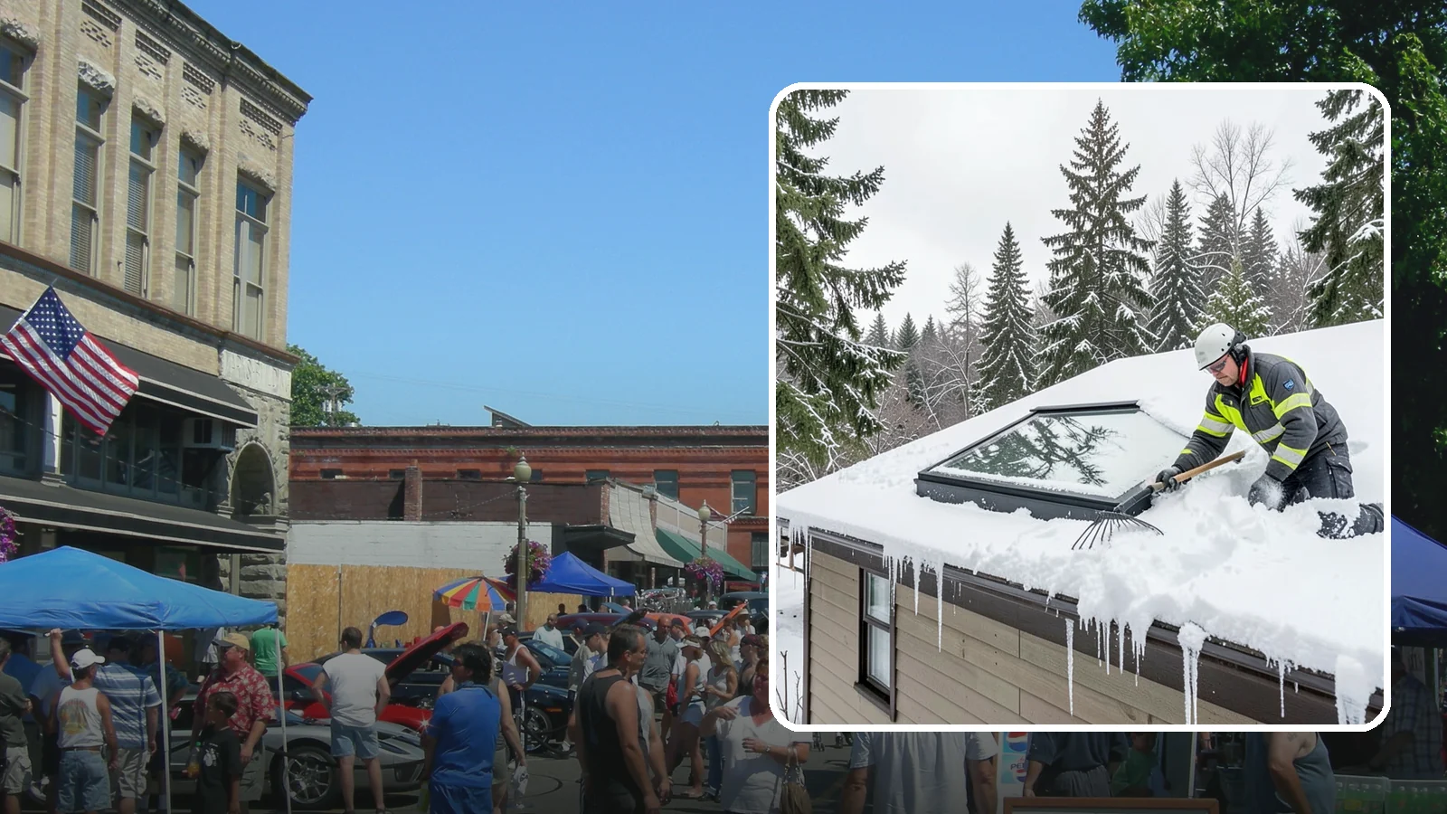 Skylight Snow Removal in Snohomish, Snohomish County, WA - We carefully remove snow from and around skylights to protect the glazing and prevent leaks.