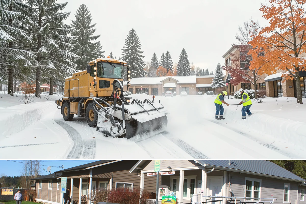 Skylight Snow Removal in South Prairie, Pierce County, WA - Skylight snow removal is important during heavy accumulations and rain-on-snow events that pile saturated weight over the glazing.