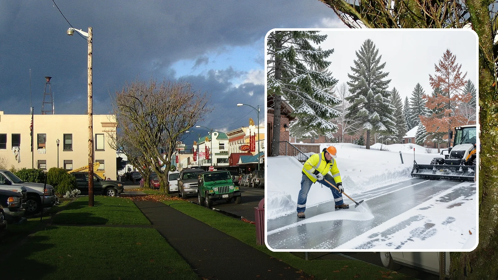 Slip Hazard Treatment in Arlington, Snohomish County, WA - Slip hazard treatment restores safe traction on the icy entrances, ramps, and walkways where Western Washington falls most often...