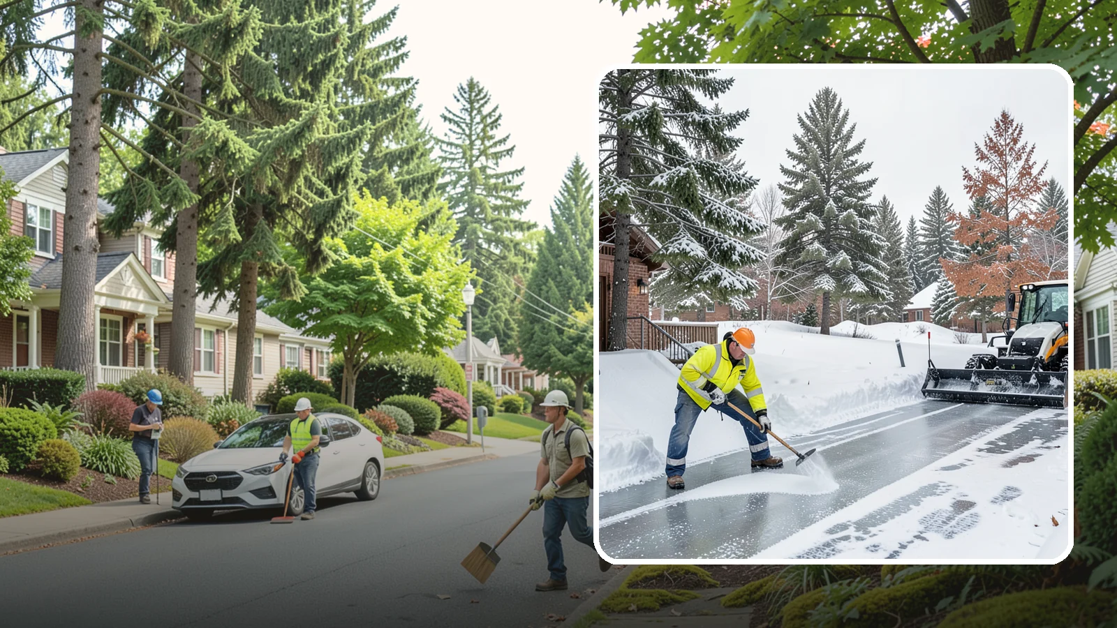 Slip Hazard Treatment in Beaux Arts Village, King County, WA - Slip hazard treatment restores safe traction on the icy entrances, ramps, and walkways where Western Washington falls most often...