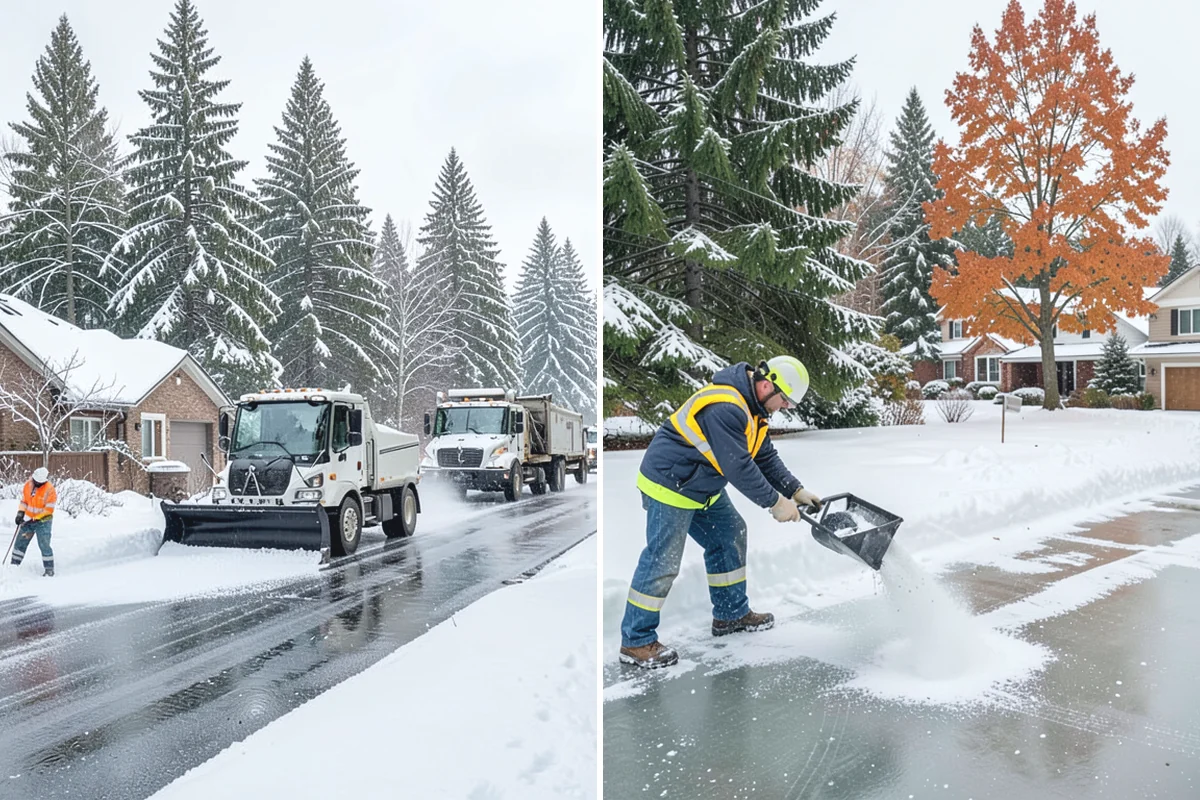 Slip Hazard Treatment in Beaux Arts Village, King County, WA - Inspect entrances, ramps, and walkways for glaze and refreeze