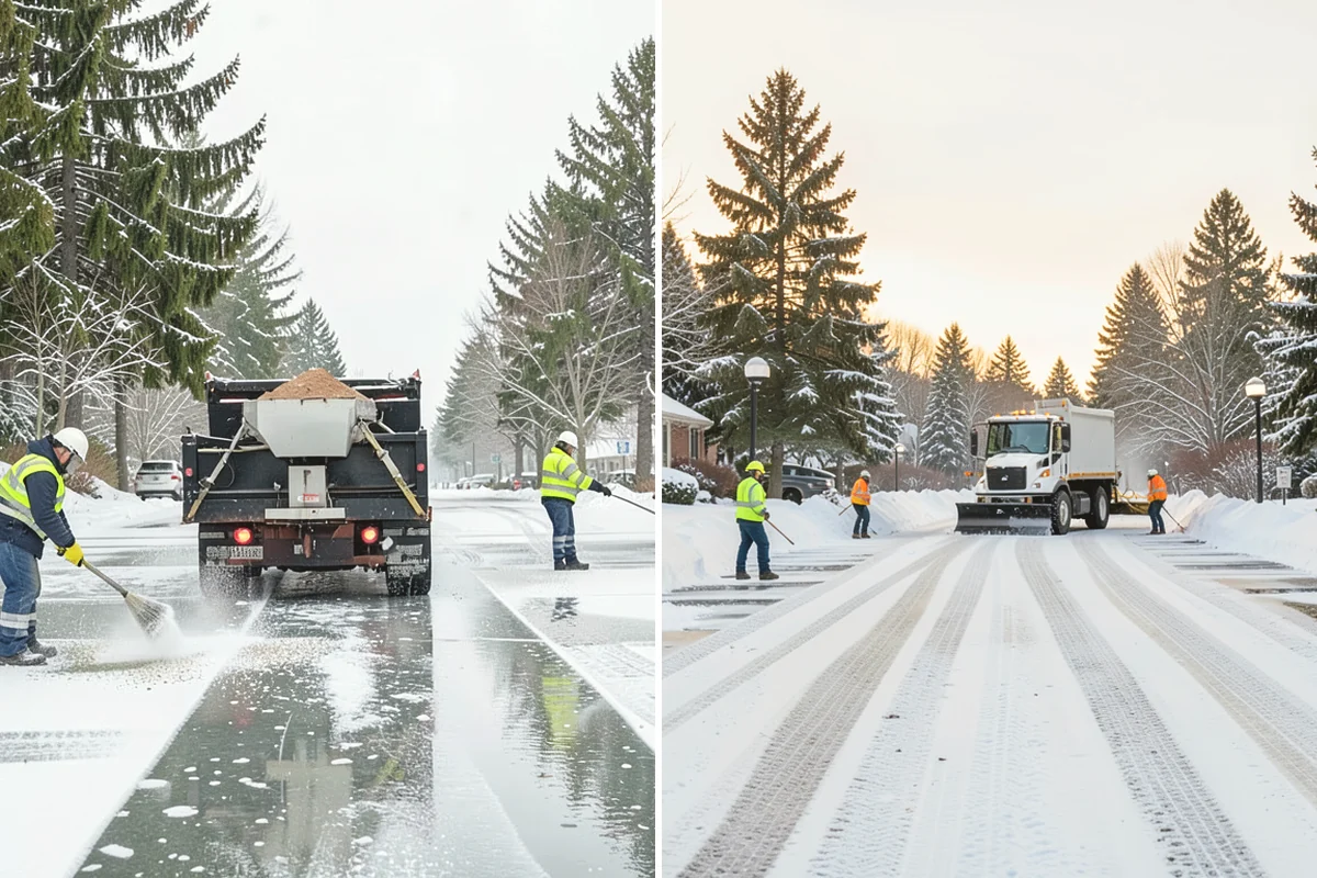 Slip Hazard Treatment in Burlington, Skagit County, WA - Inspect entrances, ramps, and walkways for glaze and refreeze