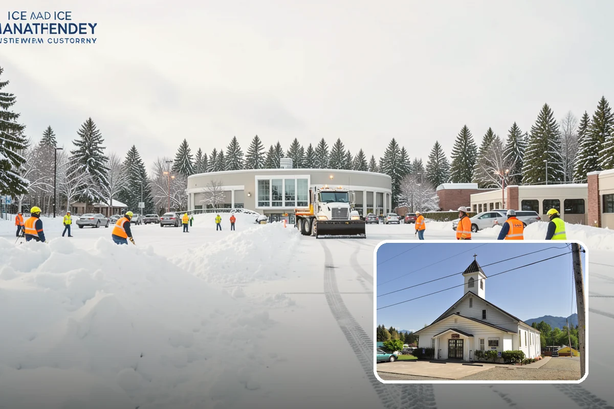 Slip Hazard Treatment in Concrete, Skagit County, WA - Restores grip exactly where pedestrians slip and fall most