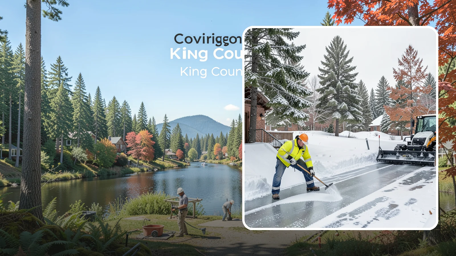 Slip Hazard Treatment in Covington, King County, WA - Slip hazard treatment restores safe traction on the icy entrances, ramps, and walkways where Western Washington falls most often...