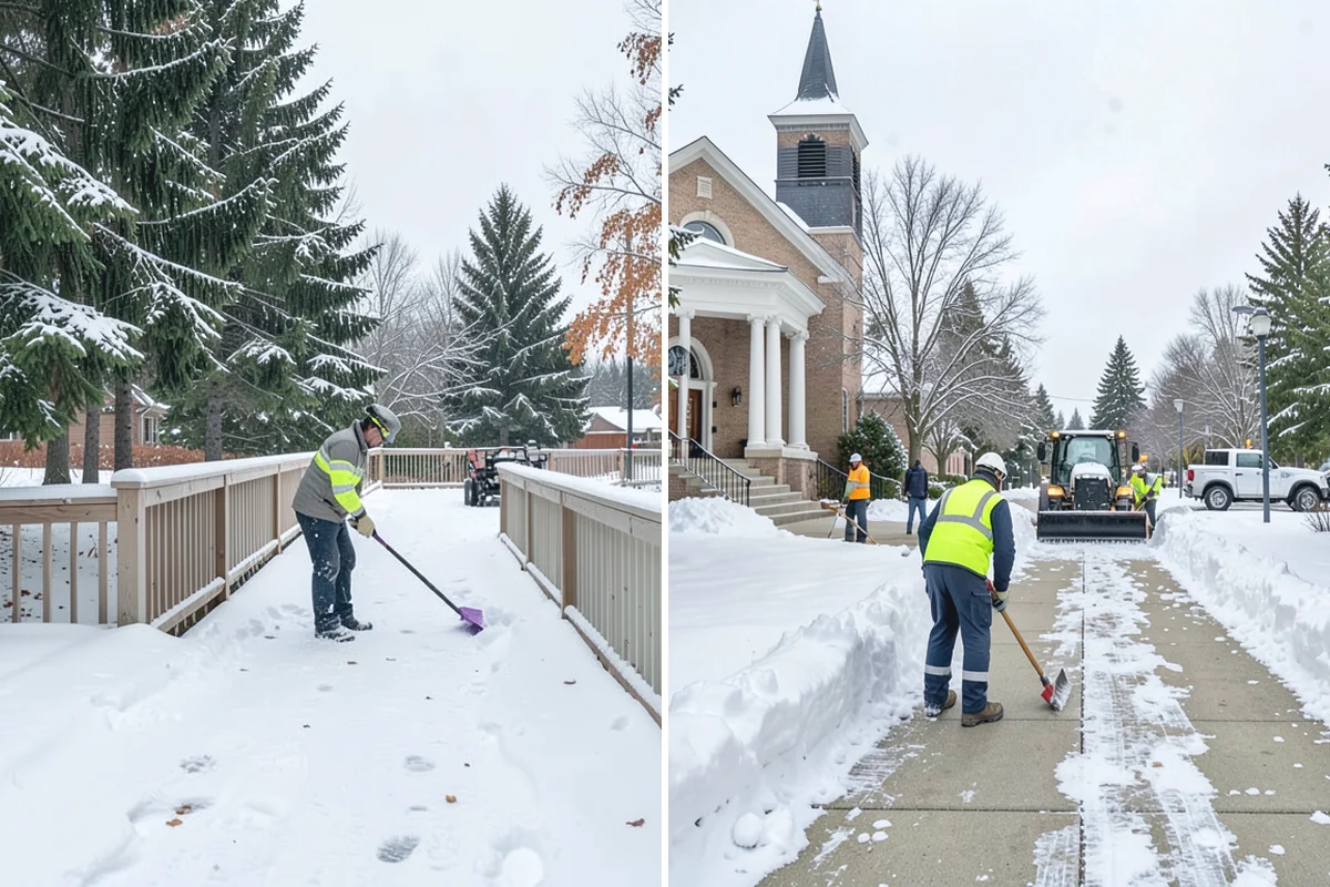 Slip Hazard Treatment in Des Moines, King County, WA - Inspect entrances, ramps, and walkways for glaze and refreeze