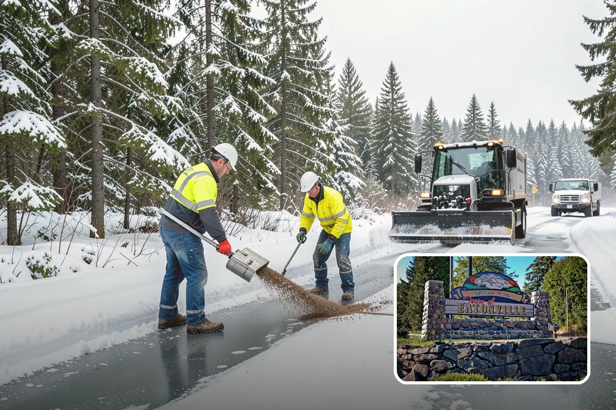 Slip Hazard Treatment in Eatonville, Pierce County, WA - Restores grip exactly where pedestrians slip and fall most
