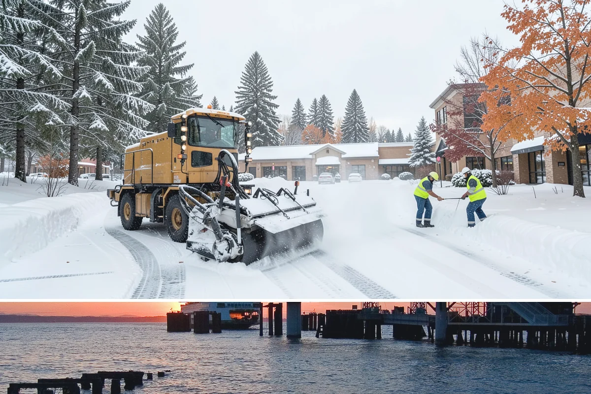 Slip Hazard Treatment in Edmonds, Snohomish County, WA - Slip hazard treatment is in steady demand from November through February whenever Puget Sound daytime melt refreezes into...