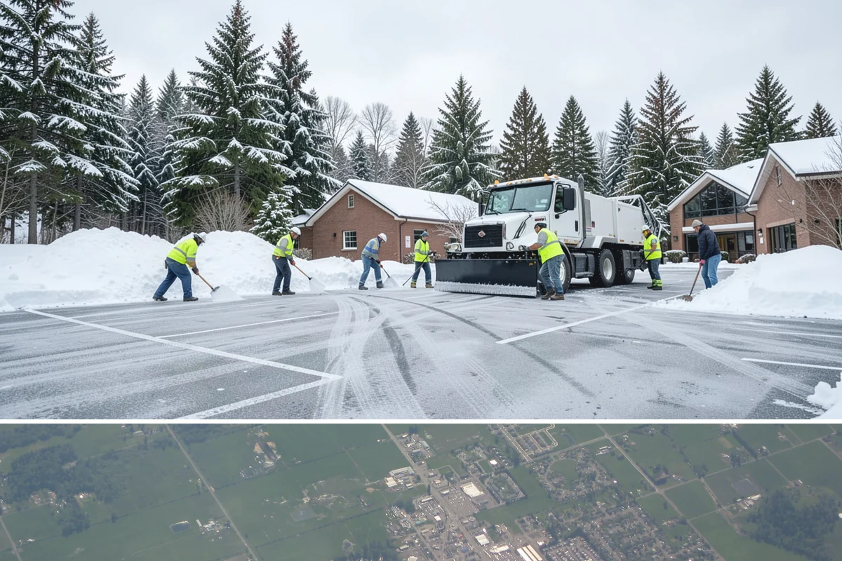 Slip Hazard Treatment in Enumclaw, King County, WA - Slip hazard treatment is in steady demand from November through February whenever Puget Sound daytime melt refreezes into...