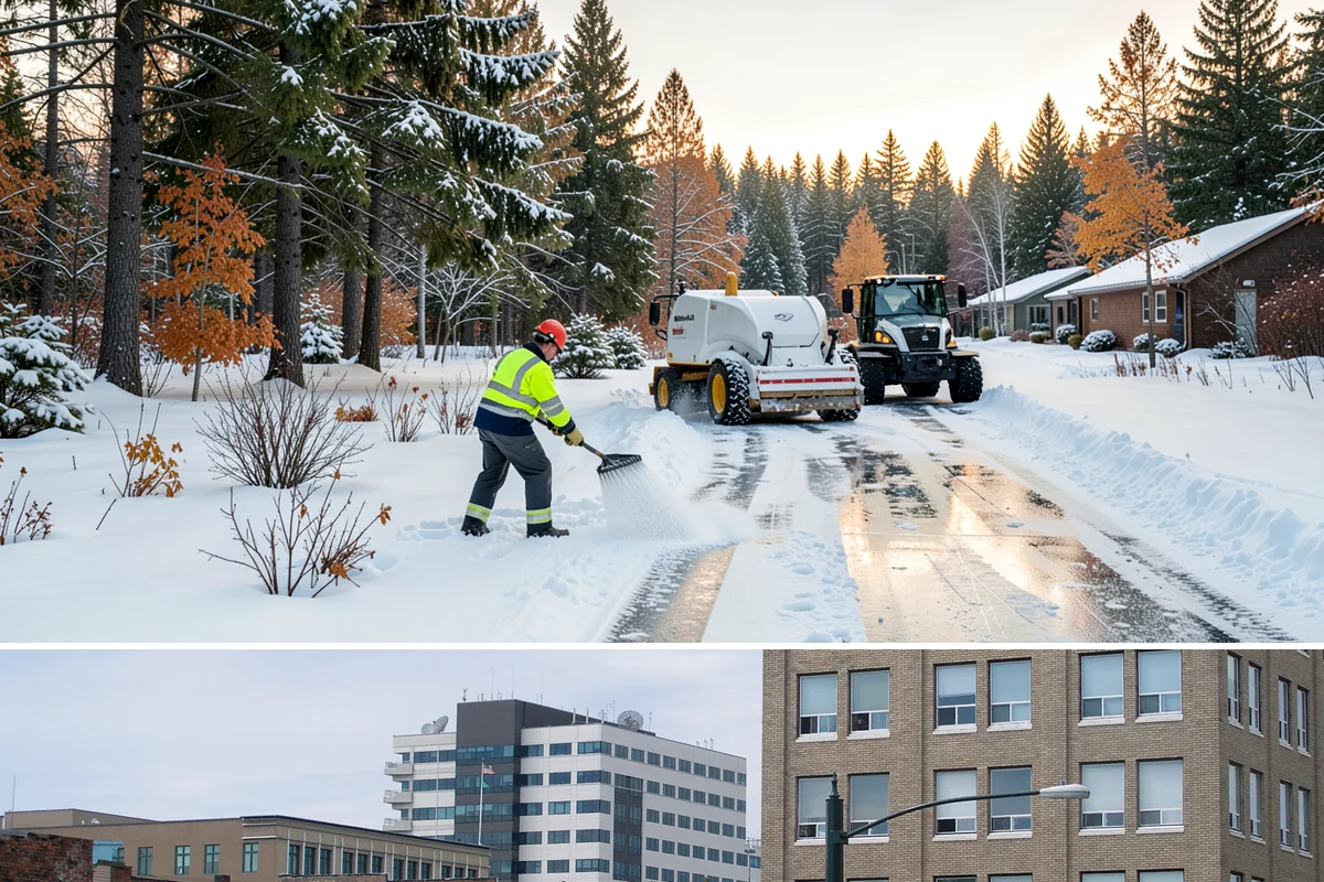 Slip Hazard Treatment in Everett, Snohomish County, WA - Slip hazard treatment is in steady demand from November through February whenever Puget Sound daytime melt refreezes into...