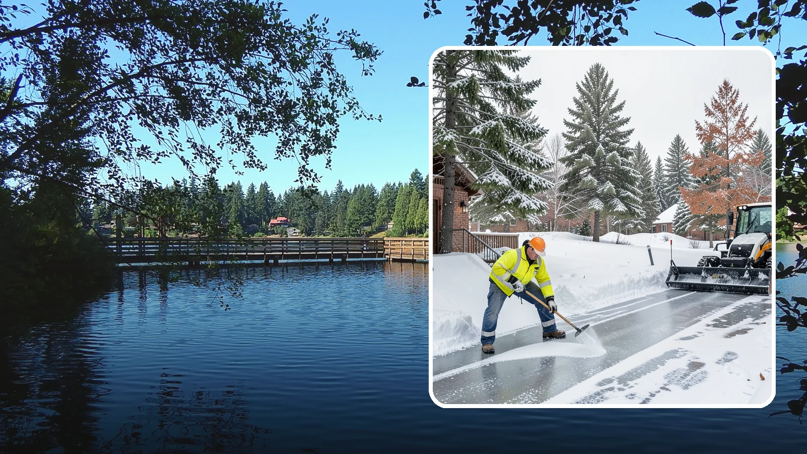 Slip Hazard Treatment in Federal Way, King County, WA - Slip hazard treatment restores safe traction on the icy entrances, ramps, and walkways where Western Washington falls most often...