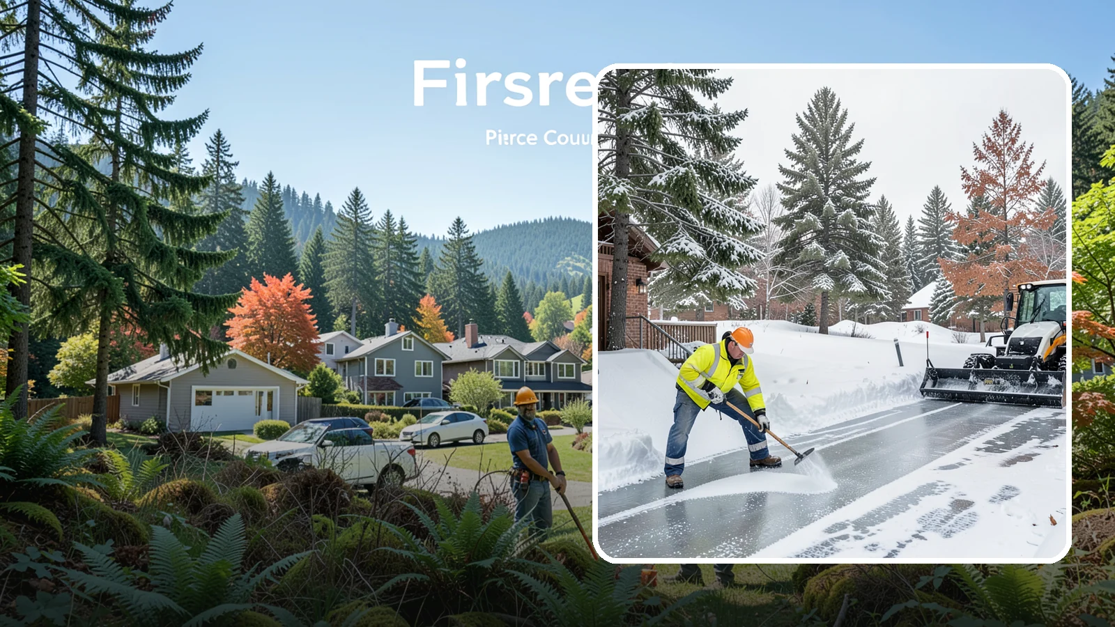 Slip Hazard Treatment in Fircrest, Pierce County, WA - Slip hazard treatment restores safe traction on the icy entrances, ramps, and walkways where Western Washington falls most often...