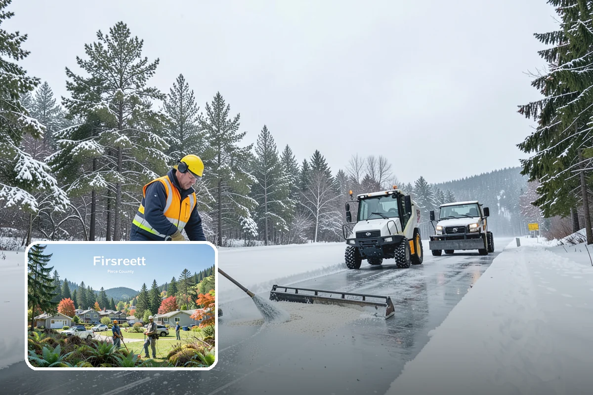 Slip Hazard Treatment in Fircrest, Pierce County, WA - Restores grip exactly where pedestrians slip and fall most