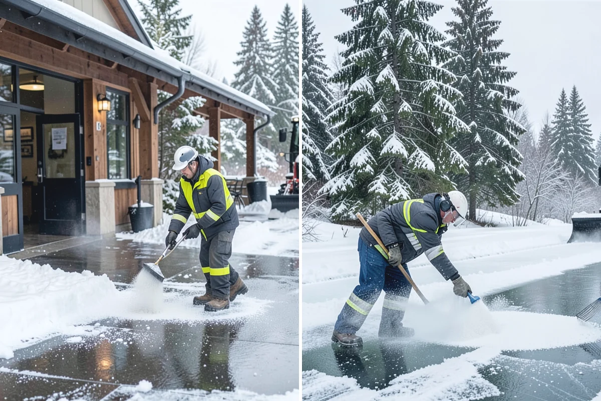 Slip Hazard Treatment in Granite Falls, Snohomish County, WA - Inspect entrances, ramps, and walkways for glaze and refreeze