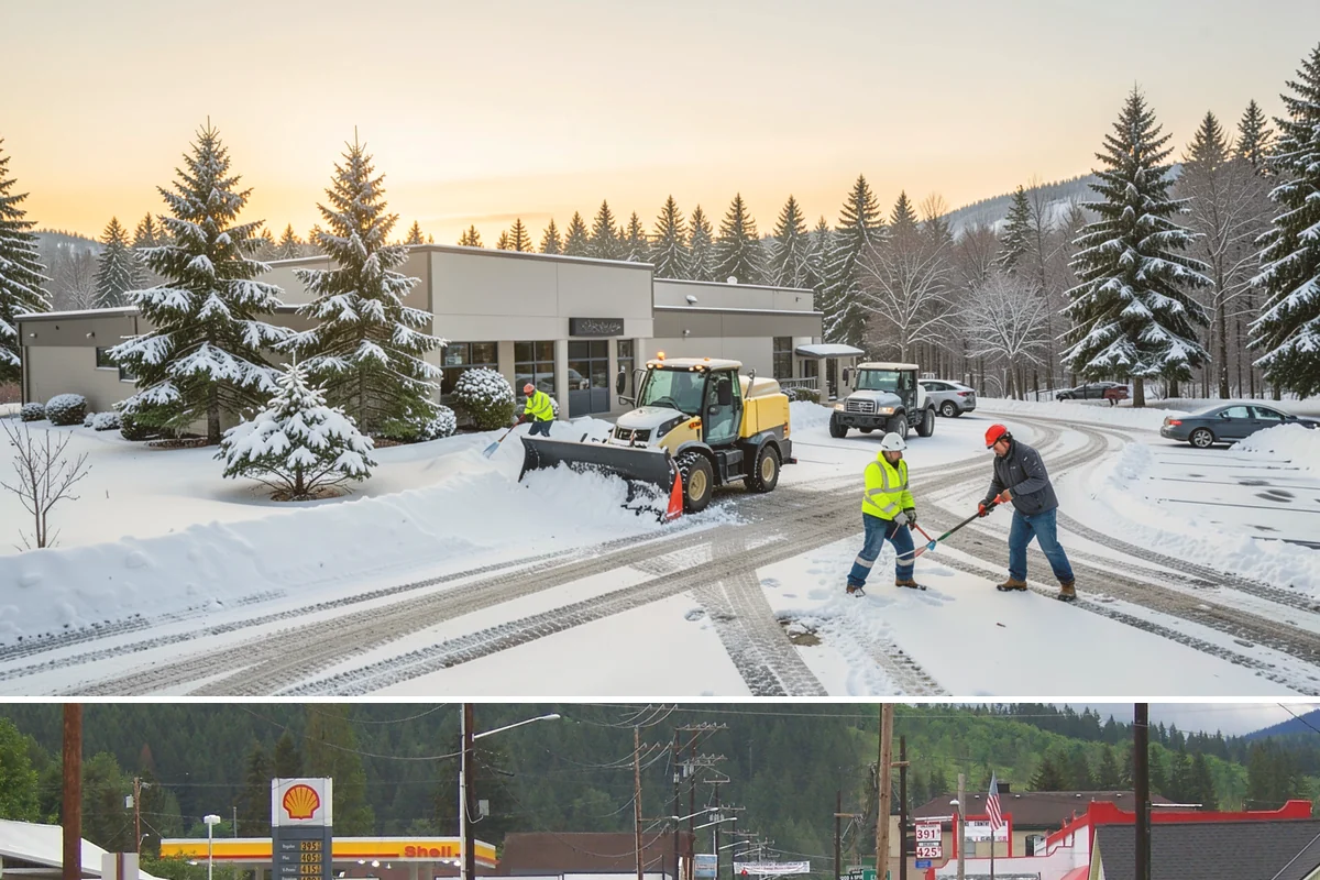 Slip Hazard Treatment in Granite Falls, Snohomish County, WA - Slip hazard treatment is in steady demand from November through February whenever Puget Sound daytime melt refreezes into...