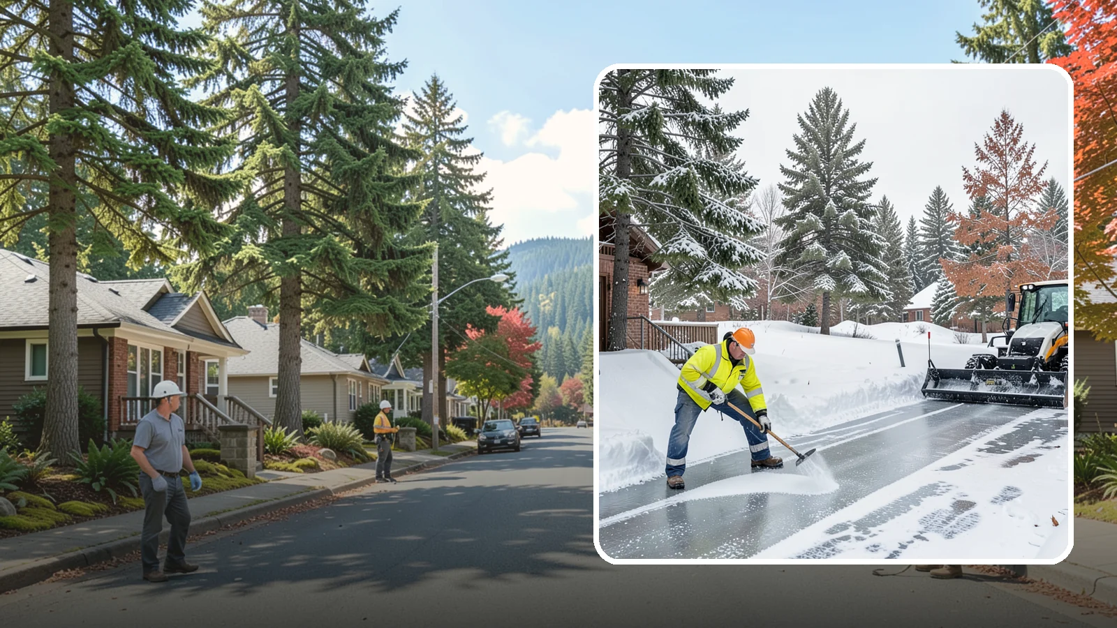 Slip Hazard Treatment in Hunts Point, King County, WA - Slip hazard treatment restores safe traction on the icy entrances, ramps, and walkways where Western Washington falls most often...
