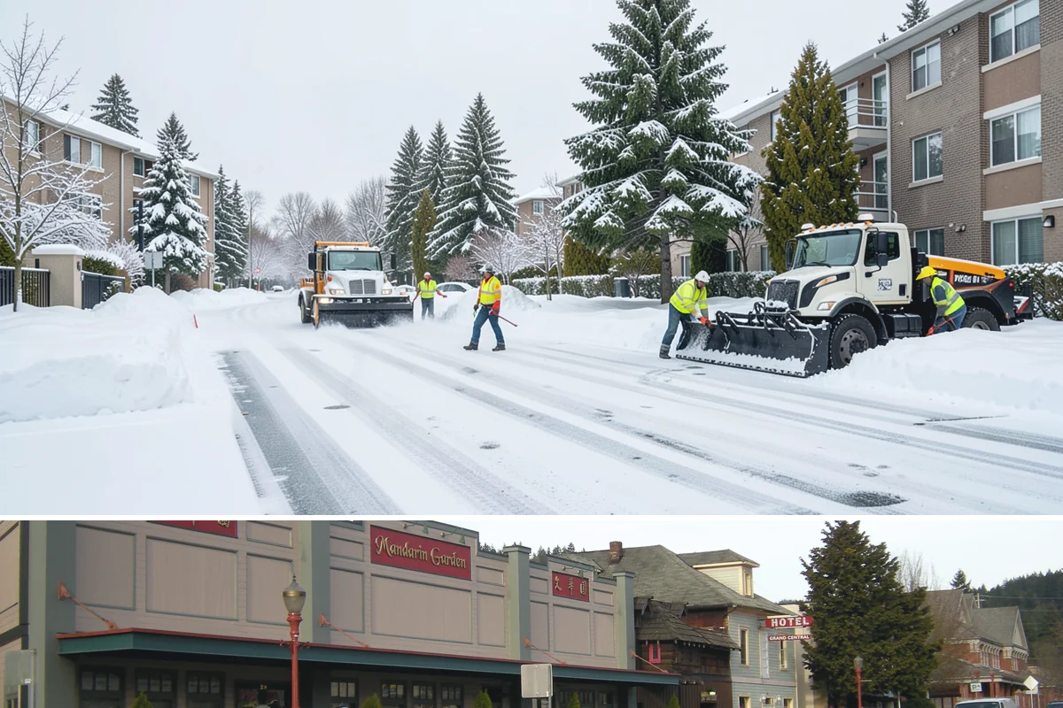 Slip Hazard Treatment in Issaquah, King County, WA - Slip hazard treatment is in steady demand from November through February whenever Puget Sound daytime melt refreezes into...
