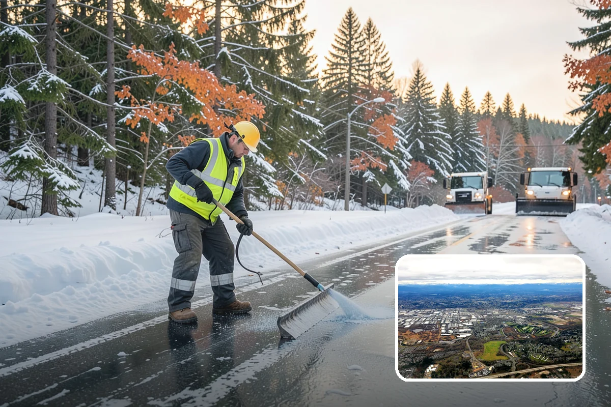Slip Hazard Treatment in Kent, King County, WA - Restores grip exactly where pedestrians slip and fall most