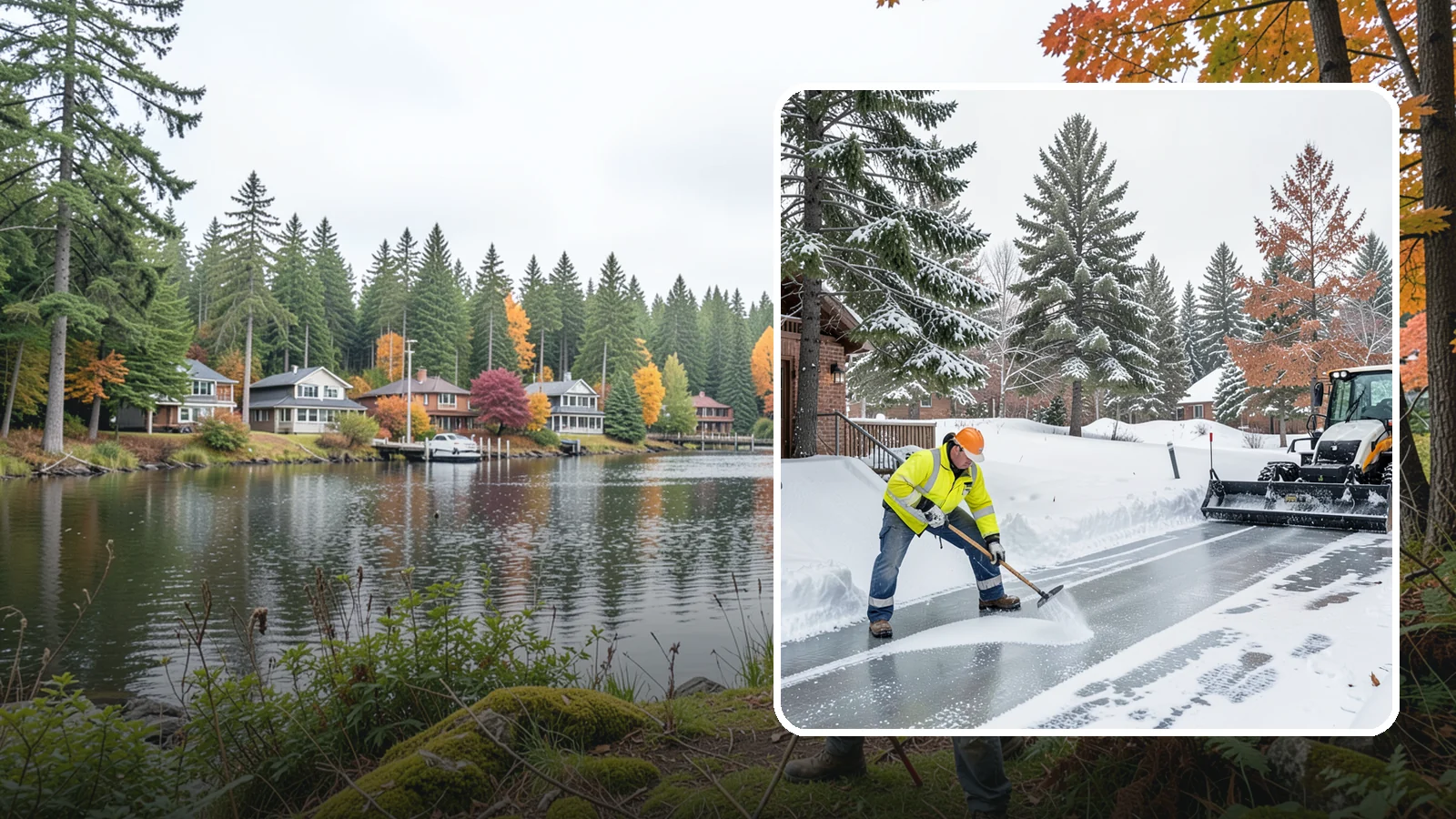 Slip Hazard Treatment in La Conner, Skagit County, WA - Slip hazard treatment restores safe traction on the icy entrances, ramps, and walkways where Western Washington falls most often...