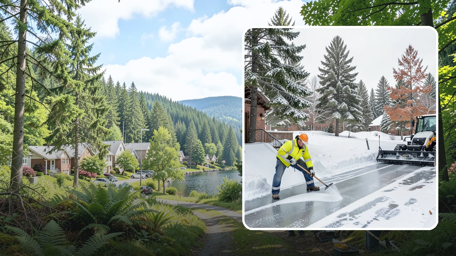 Slip Hazard Treatment in Lake Forest Park, King County, WA - Slip hazard treatment restores safe traction on the icy entrances, ramps, and walkways where Western Washington falls most often...