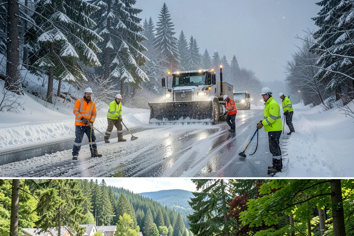 Slip Hazard Treatment in Lake Forest Park, King County, WA - Slip hazard treatment is in steady demand from November through February whenever Puget Sound daytime melt refreezes into...